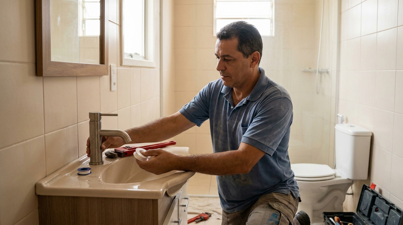 Instalação de torneira profissional em Porto Velho‑RO