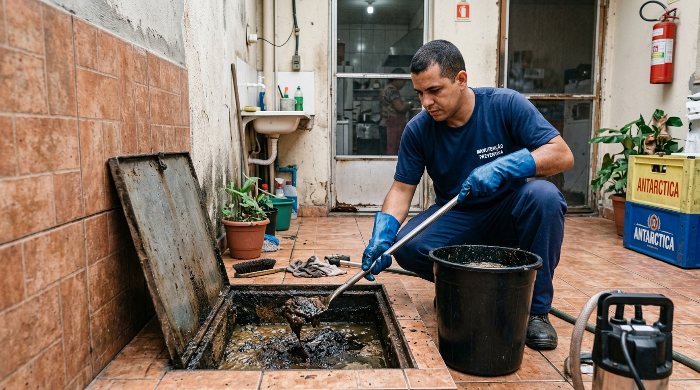 Limpeza de Caixa de Gordura perto de mim em Porto Velho‑RO